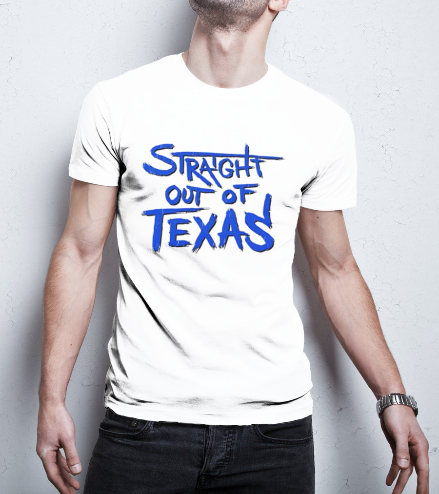Straight Out Of Texas Bold Blue T-Shirt