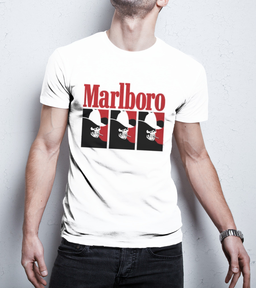 Warren Lotas Marlboro Red Triple Frame Cowboy Aesthetic T-Shirt