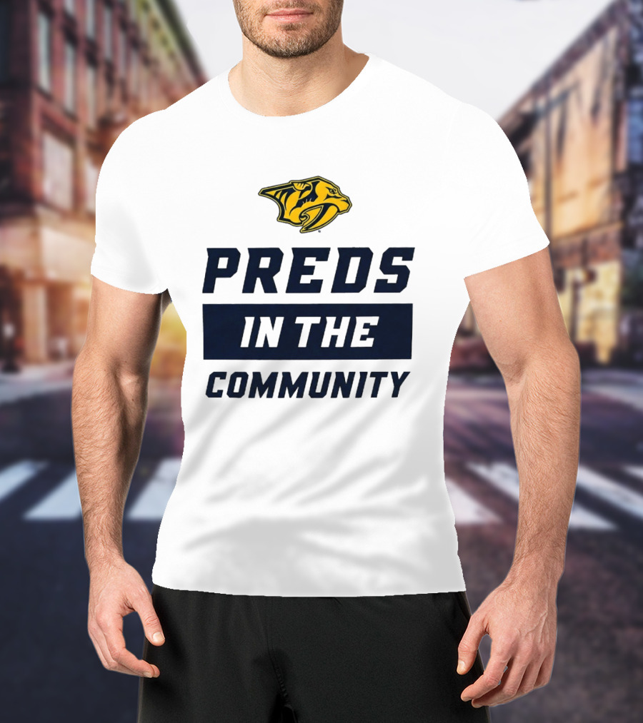 Nashville Predators 2026 Preds In The Community Initiative T-Shirt