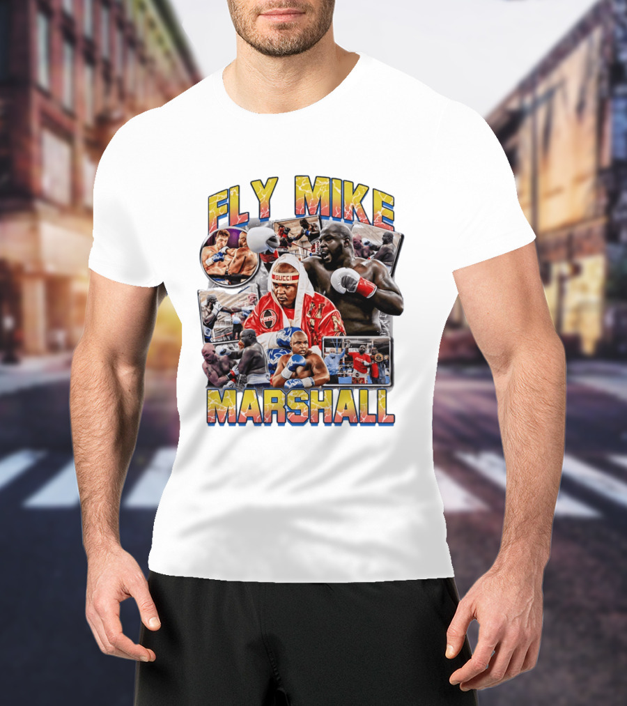 Fly Mike Marshall Boxing Heavyweight Boxer Gucci Kayo Giant Fighter Images T-Shirt