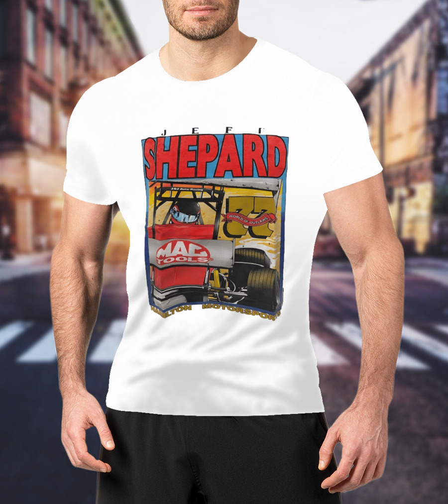 Jeff Shepard Mac Tools World Of Outlaws Racing Hamilton Motorsports T-Shirt