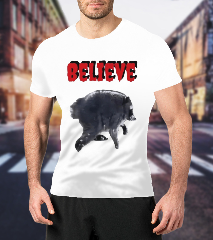 Jimothy Club Believe Raccoon T-Shirt