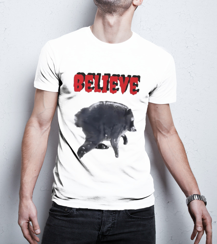 Jimothy Club Believe Raccoon T-Shirt