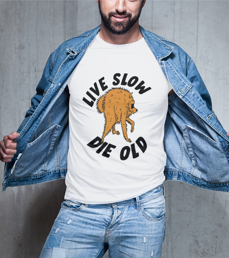 Live Slow Die Old Wolf T-Shirt