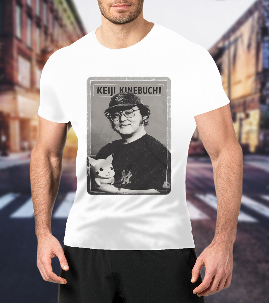KEIJI KINEBUCHI Memorial 1956 2002 Pikachu NY Yankees Hat T-Shirt