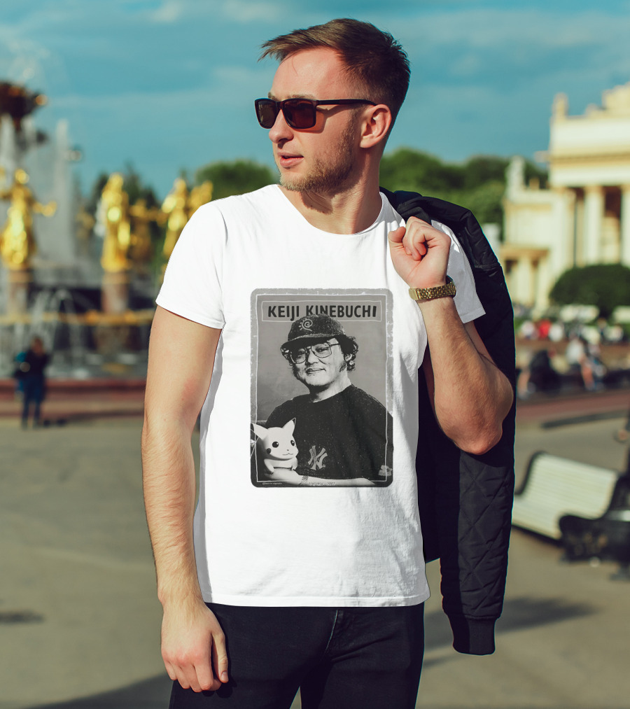 KEIJI KINEBUCHI Memorial 1956 2002 Pikachu NY Yankees Hat T-Shirt
