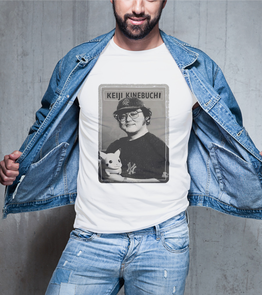 KEIJI KINEBUCHI Memorial 1956 2002 Pikachu NY Yankees Hat T-Shirt
