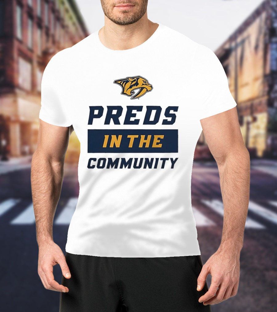 Nashville Predators Preds In The Community T-Shirt
