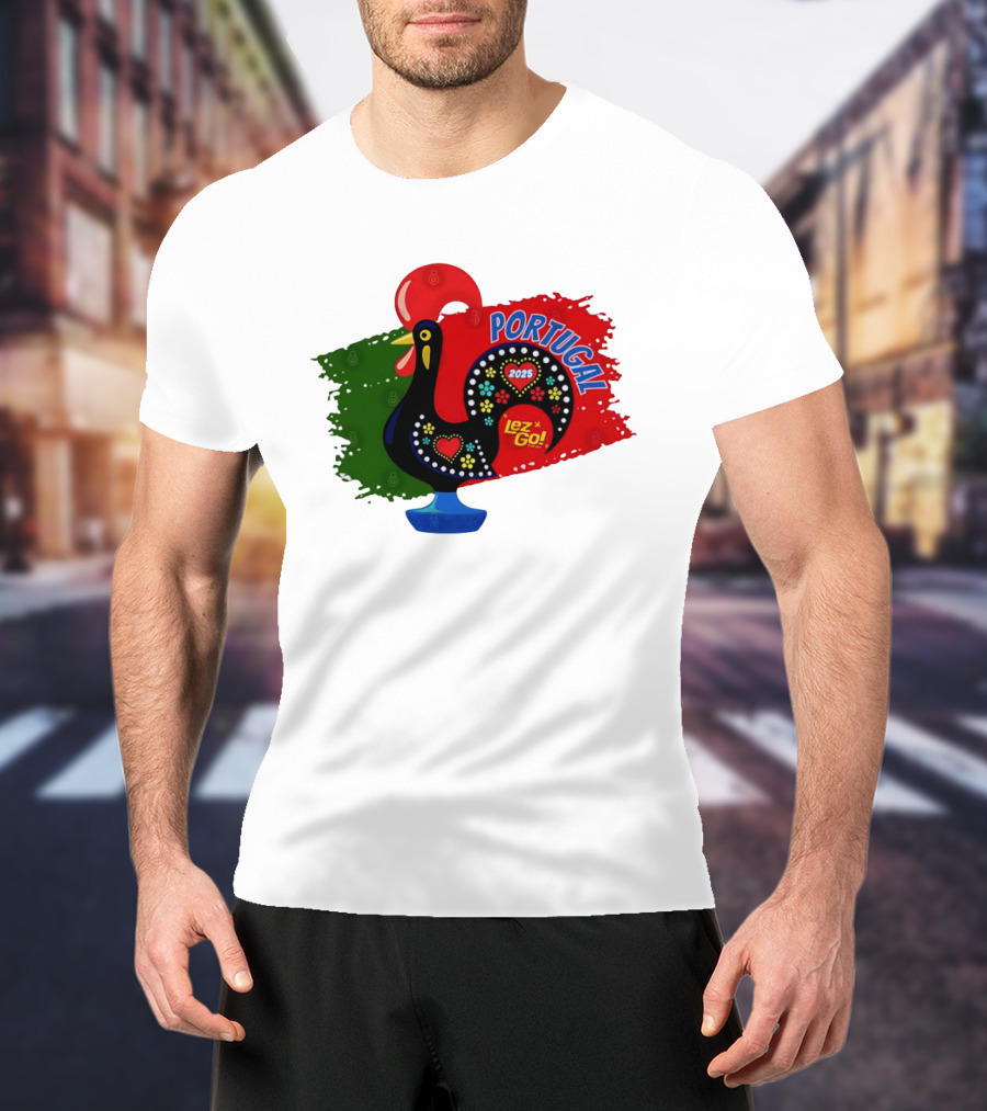 Portugal 2025 Lez Go Galo De Barcelos Rooster T-Shirt