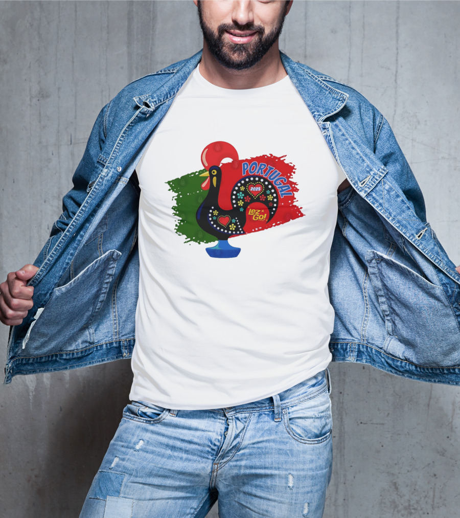 Portugal 2025 Lez Go Galo De Barcelos Rooster T-Shirt