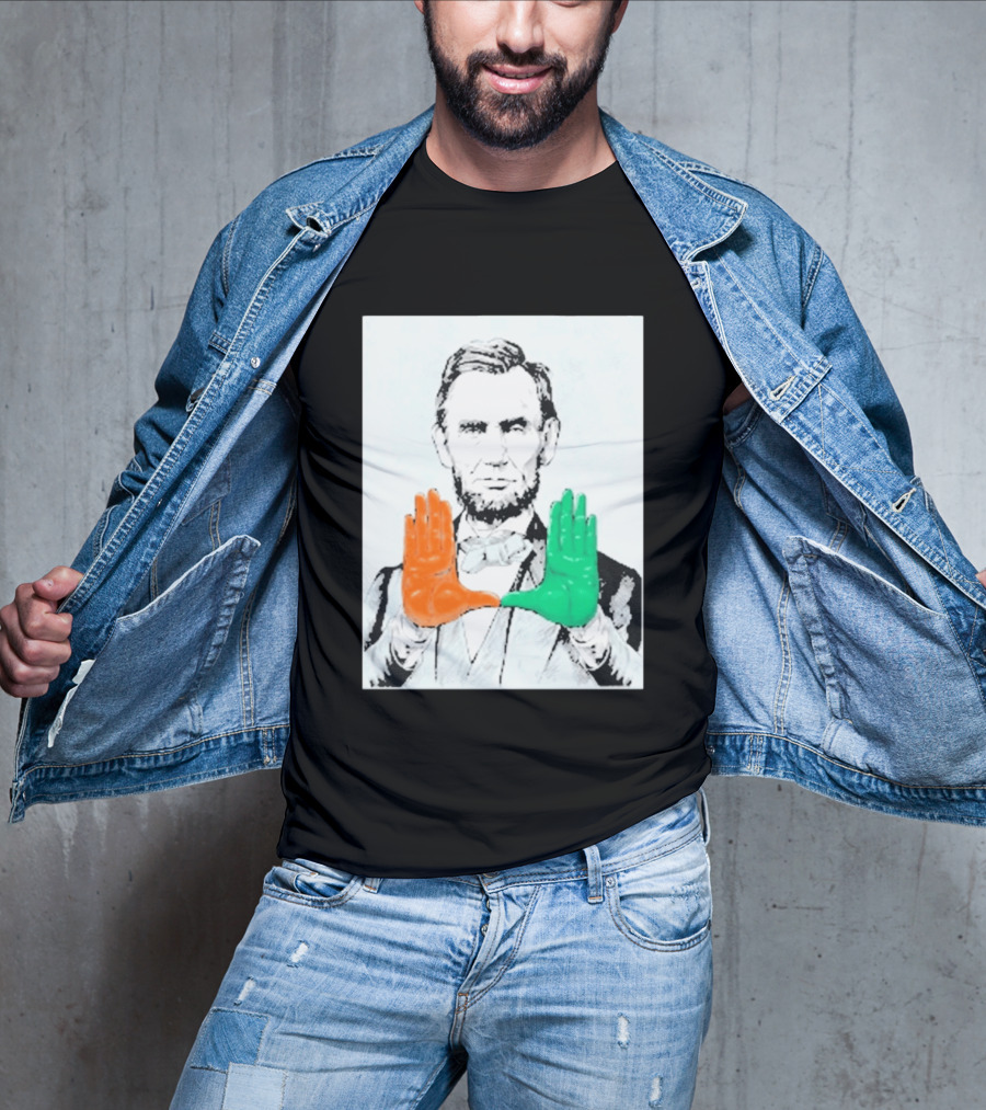 Abraham Lincoln Miami Hurricanes U Hands T-Shirt