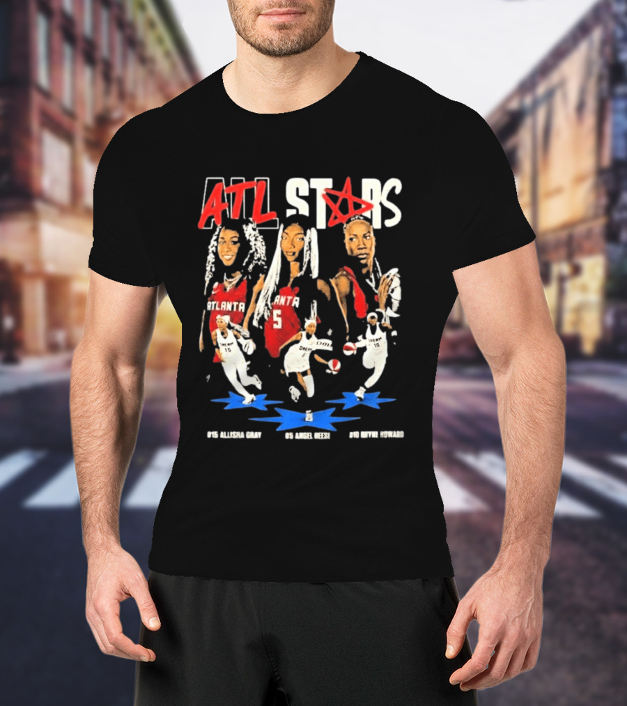 ATL All Stars Allisha Gray Angel Reese Rhyne Howard Atlanta Dream 2026 T-Shirt