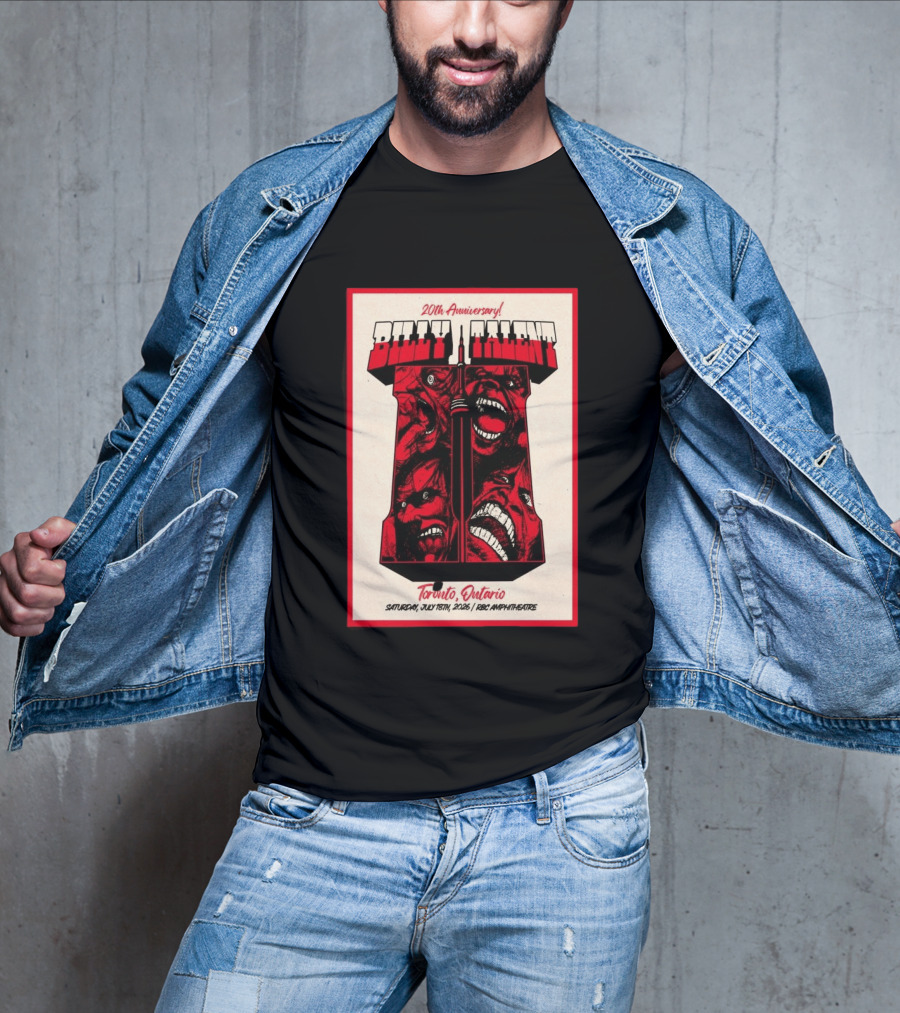 Billy Talent 20th Anniversary Toronto Ontario July 18 2026 T-Shirt