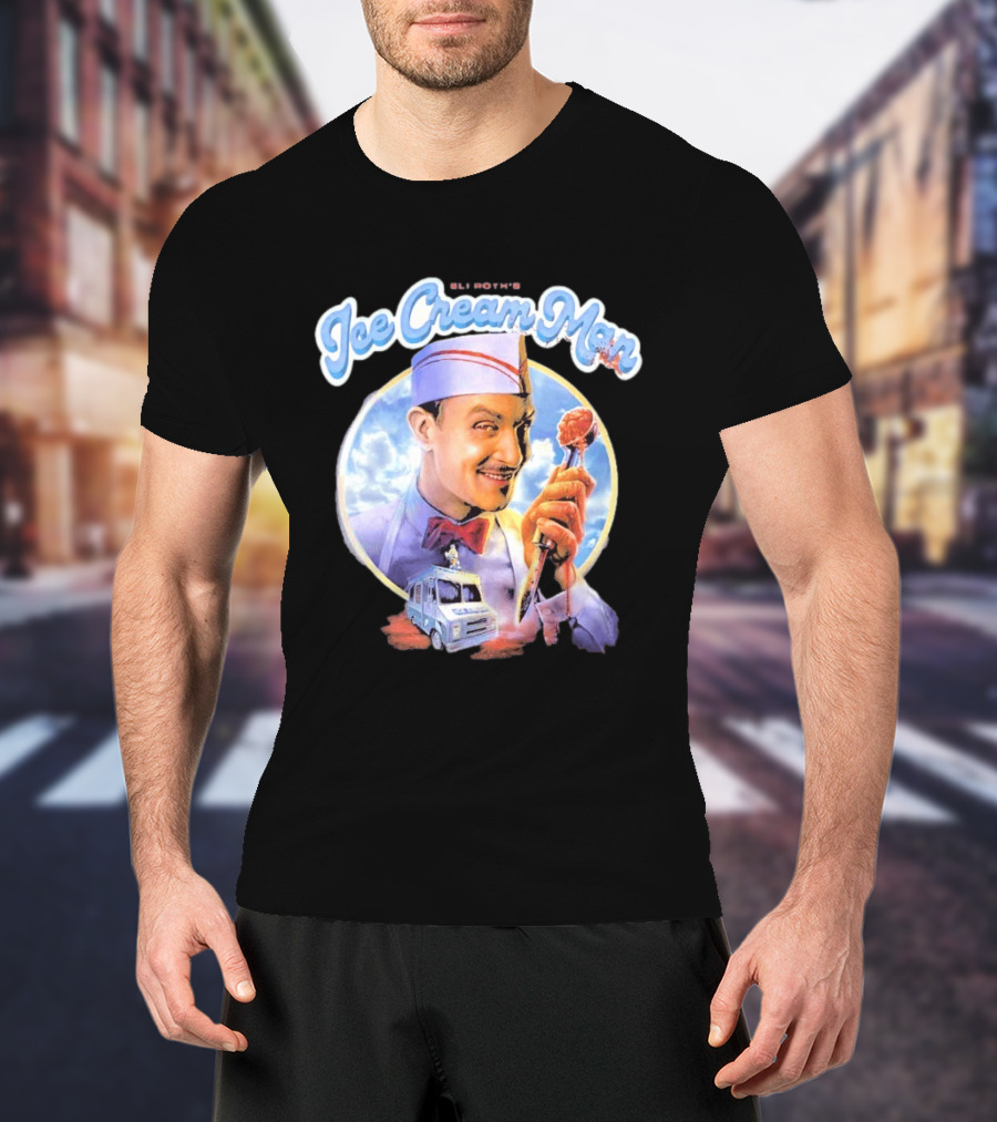 Eli Roth Ice Cream Man Vintage Horror Movie T-Shirt