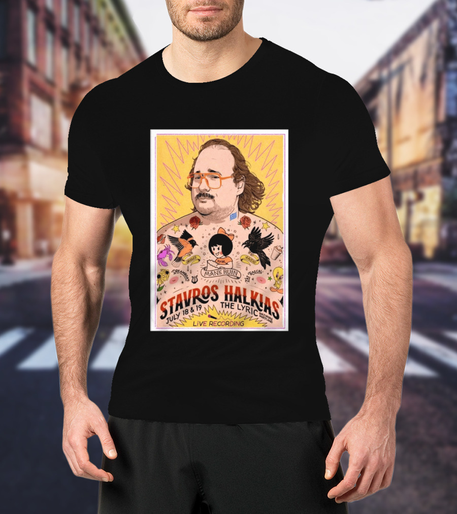 Stavros Halkias Live Recording Baltimore July 18 19 2026 The Lyric Event T-Shirt