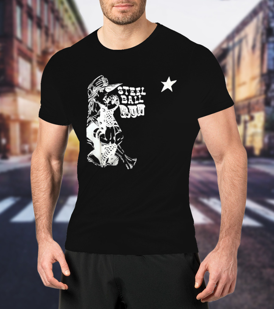 Steel Ball Run Gyro Zeppeli JoJo's Bizarre Adventure Star T-Shirt