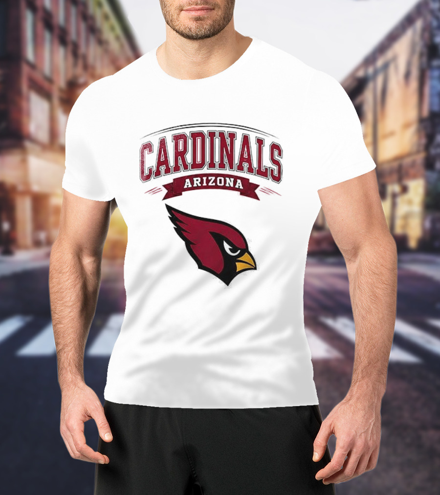 Arizona Cardinals Ghostface Running Football Combination T-Shirt
