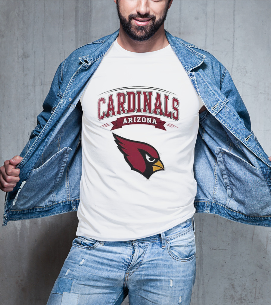 Arizona Cardinals Ghostface Running Football Combination T-Shirt