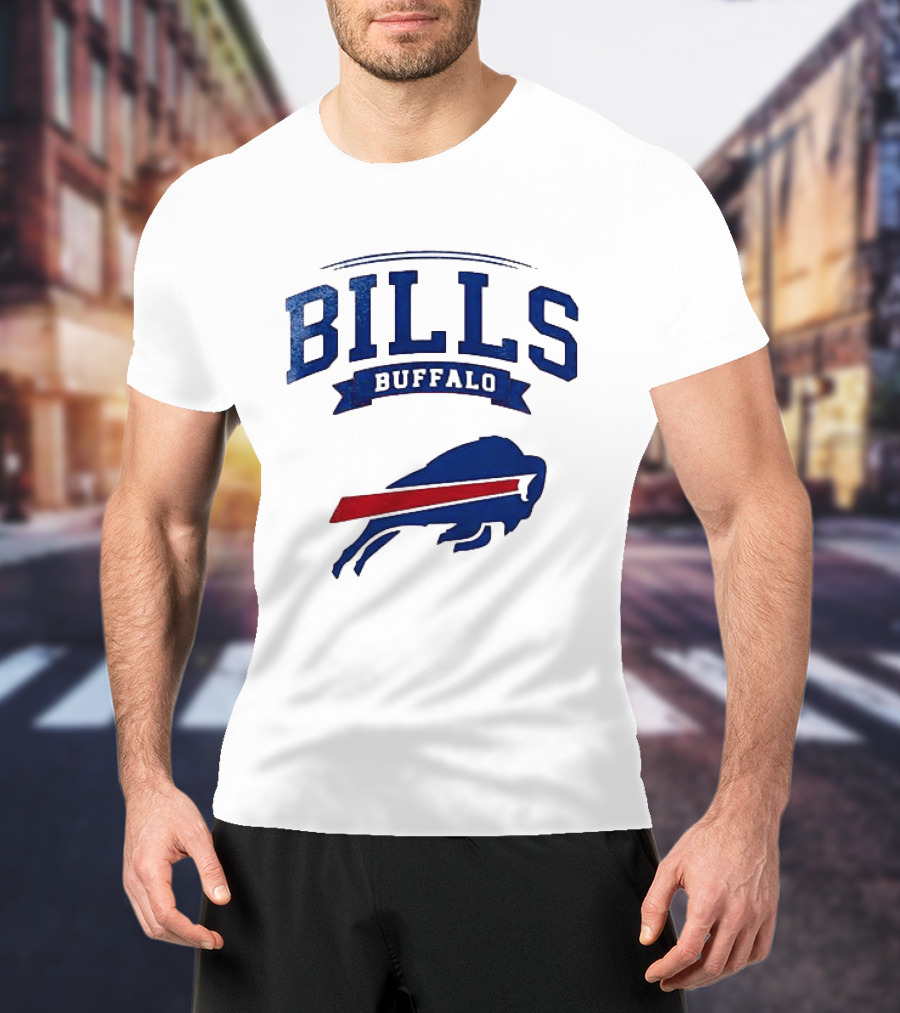 Buffalo Bills Ghostface Running Football T-Shirt