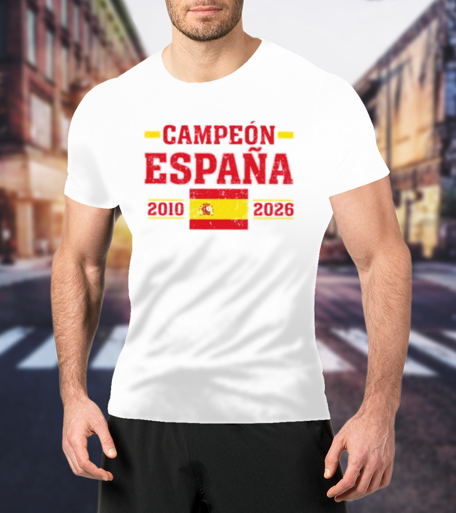 Campeón España 2010 2026 Spanish Flag T-Shirt