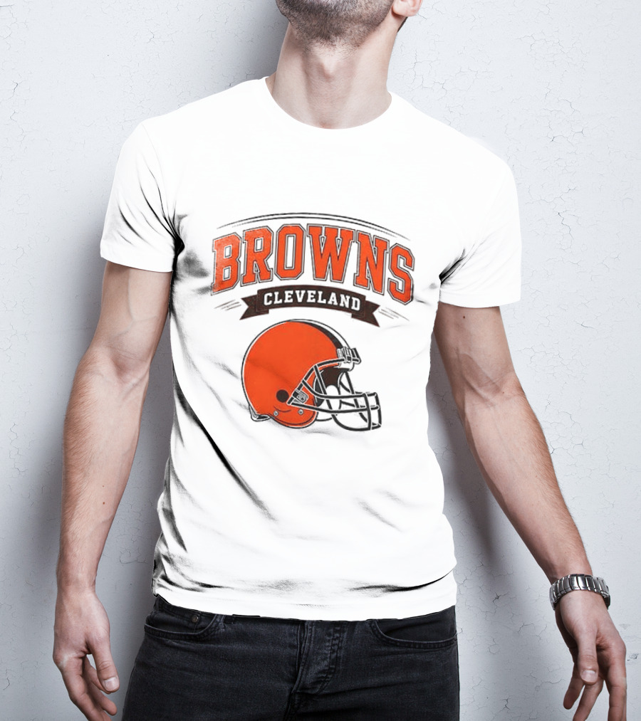 Cleveland Browns Ghostface Running Football Collaboration T-Shirt