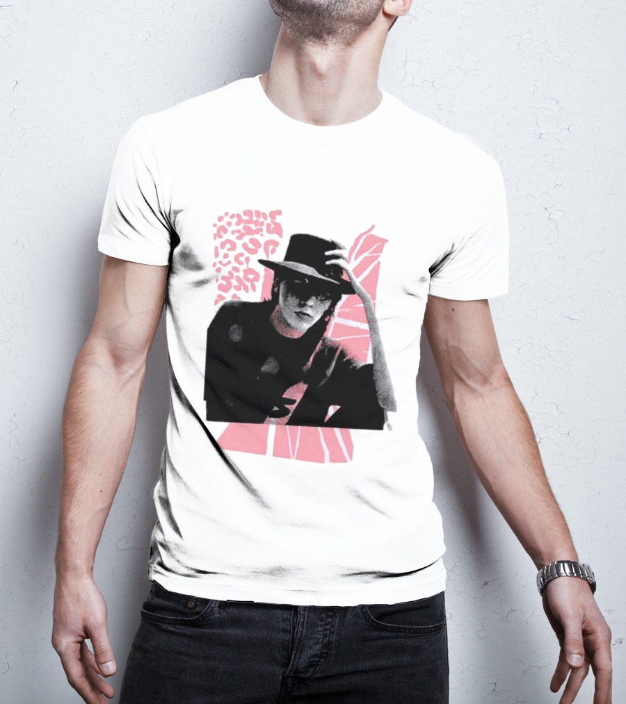 John Taylor Punk Masters Retro Style Hat And Femme Collage T-Shirt