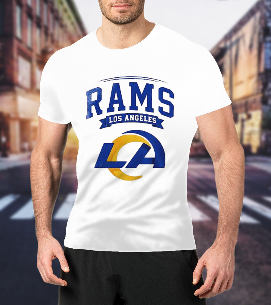 Los Angeles Rams Ghostface Running Football Collaboration T-Shirt