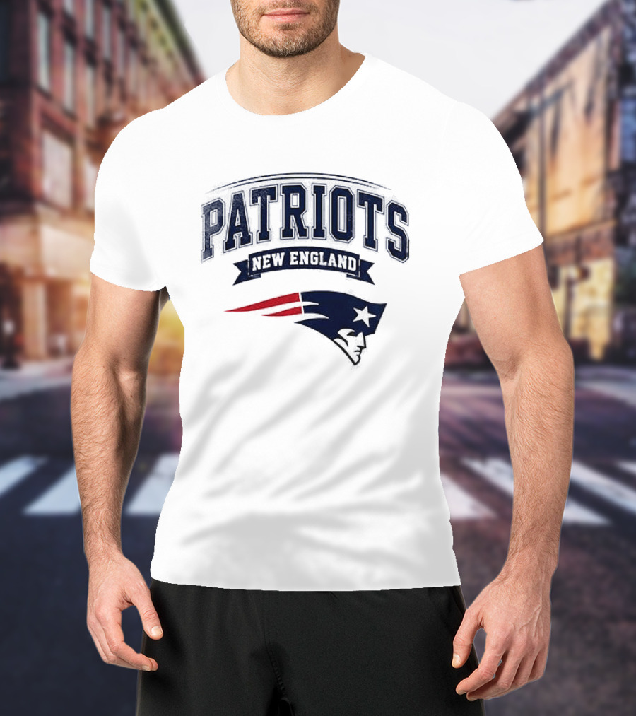 New England Patriots Ghostface Running Football NFL T-Shirt