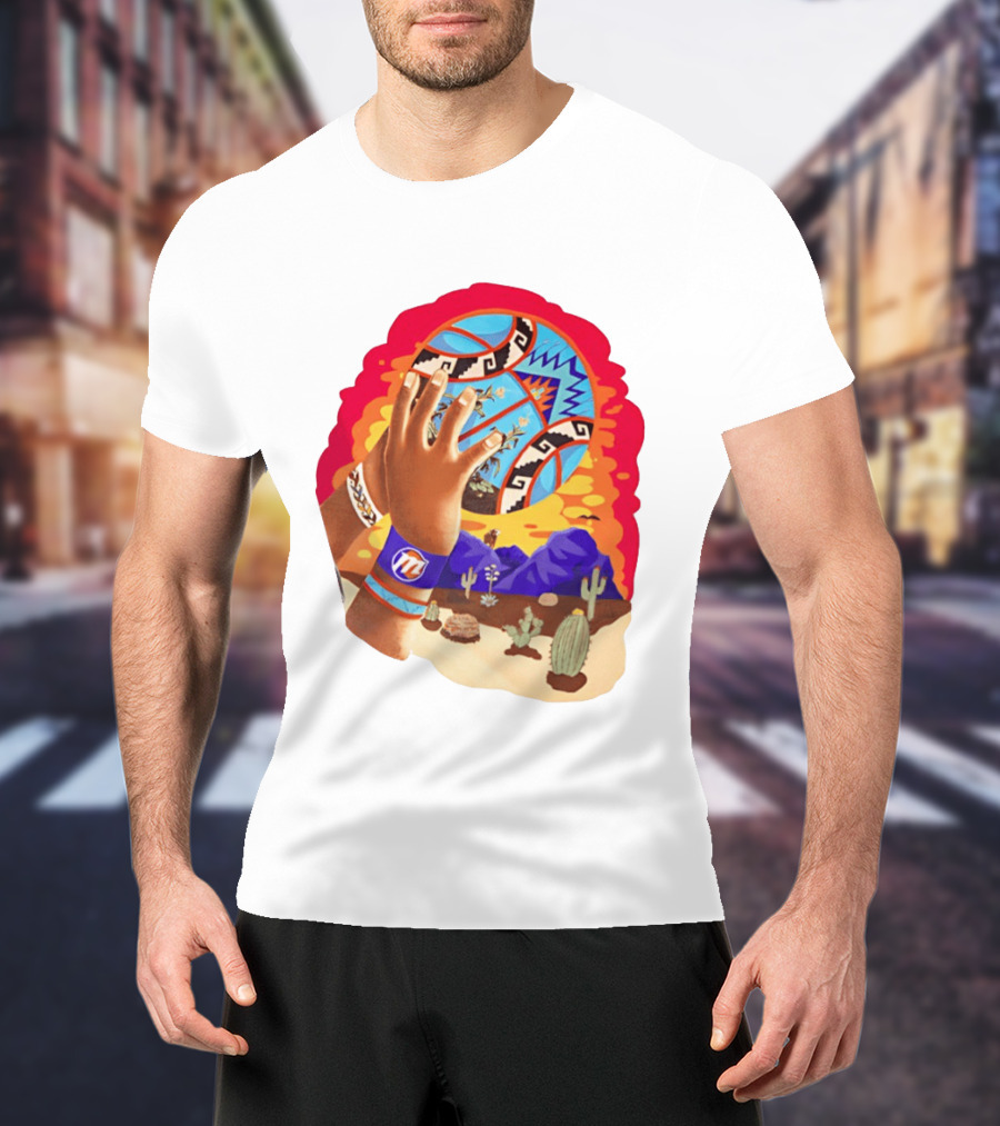Phoenix Suns Desert Basketball Southwest NBA Cactus Mountain T-Shirt