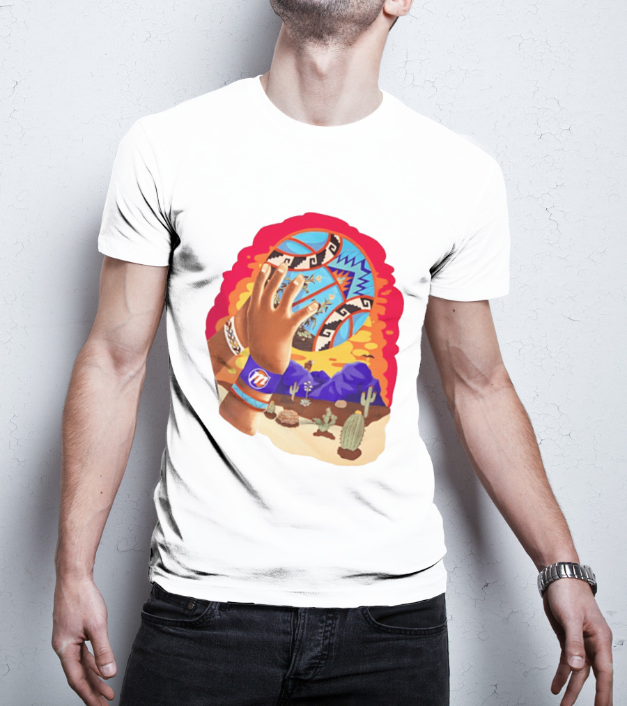 Phoenix Suns Desert Basketball Southwest NBA Cactus Mountain T-Shirt