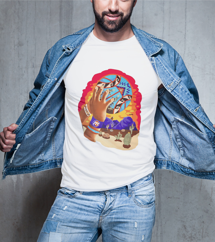 Phoenix Suns Desert Basketball Southwest NBA Cactus Mountain T-Shirt