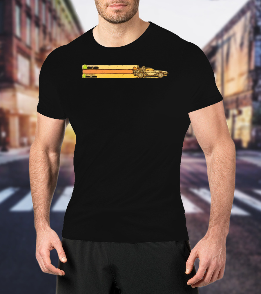 Back To The Future Twin Pines Mall Lone Pine Mall DeLorean Time Travel T-Shirt