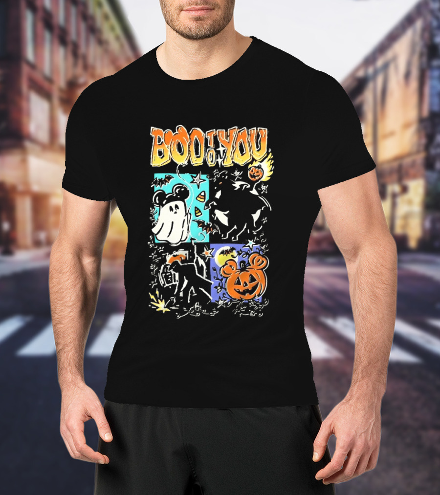 Boo To You Ghost And Pumpkin Halloween Fun T-Shirt