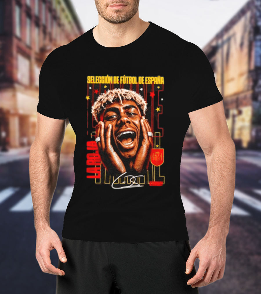 Lamine Yamal Selección De Fútbol De España La Roja Starboy Iconic Footballer España Celebration T-Shirt