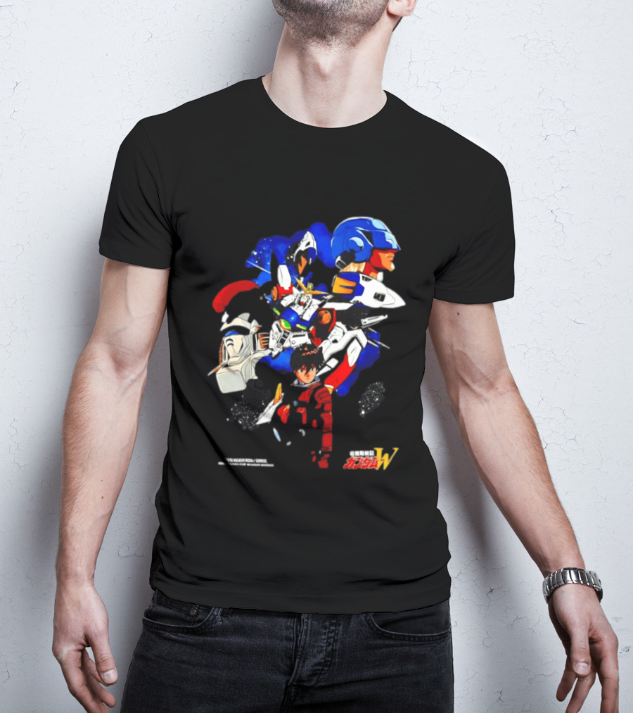 Heero Yuy Wing Gundam New Mobile Report Gundam W Anime Classic Mecha Series T-Shirt