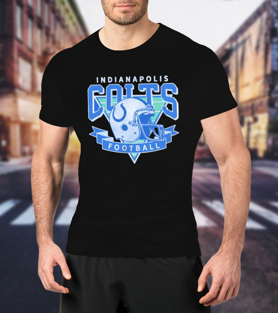 Indianapolis Colts Football Helmet Vintage Team T-Shirt