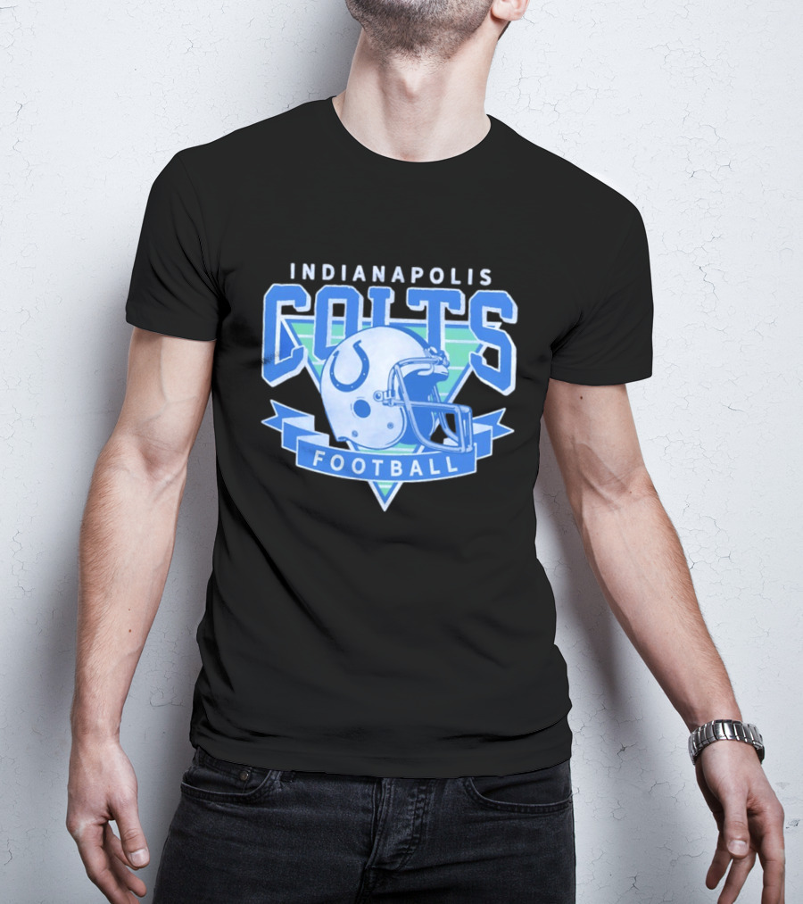 Indianapolis Colts Football Helmet Vintage Team T-Shirt