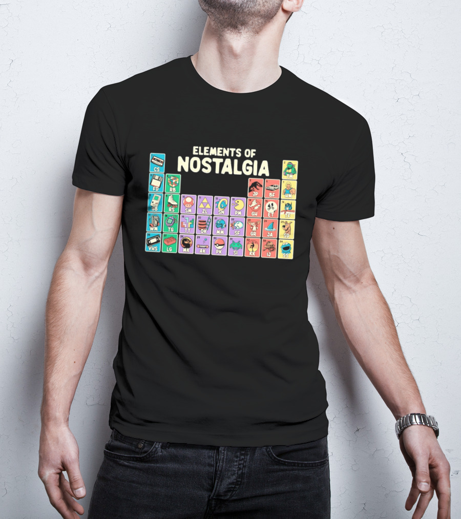 Elements Of Nostalgia Periodic Table Classic Memories T-Shirt