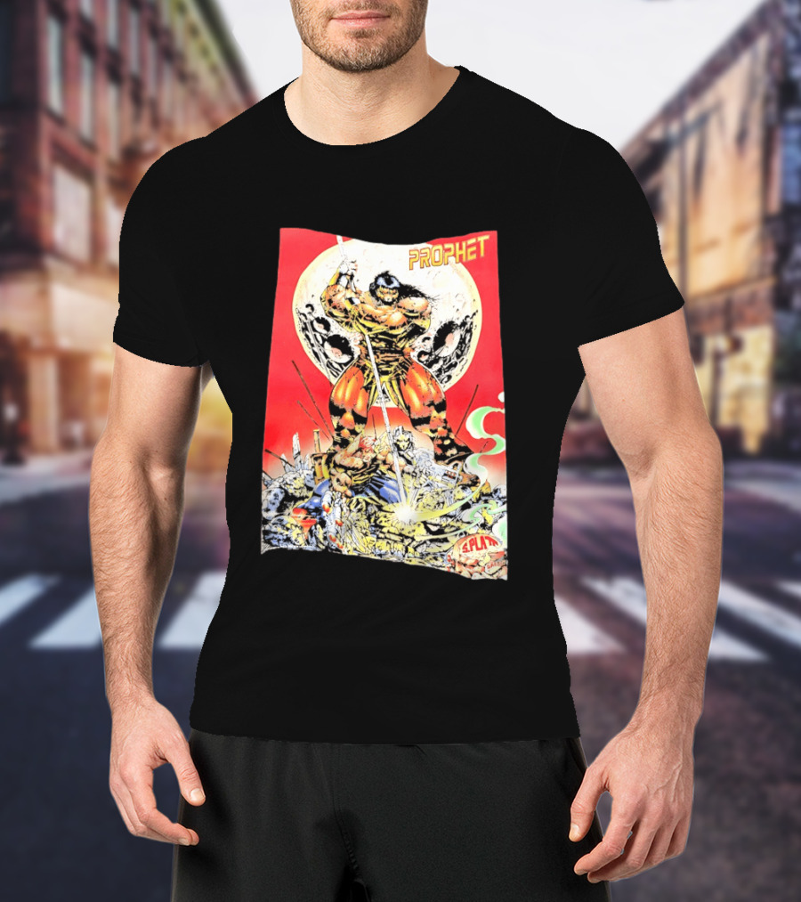 Prophet Comic SPLAT Comics Moon Battle Scene Cover T-Shirt