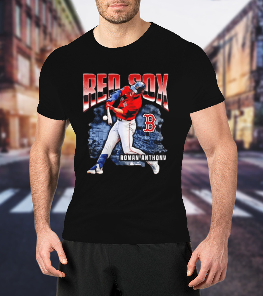 Red Sox Roman Anthony Boston MLB Players Iconic Baseball T-Shirt