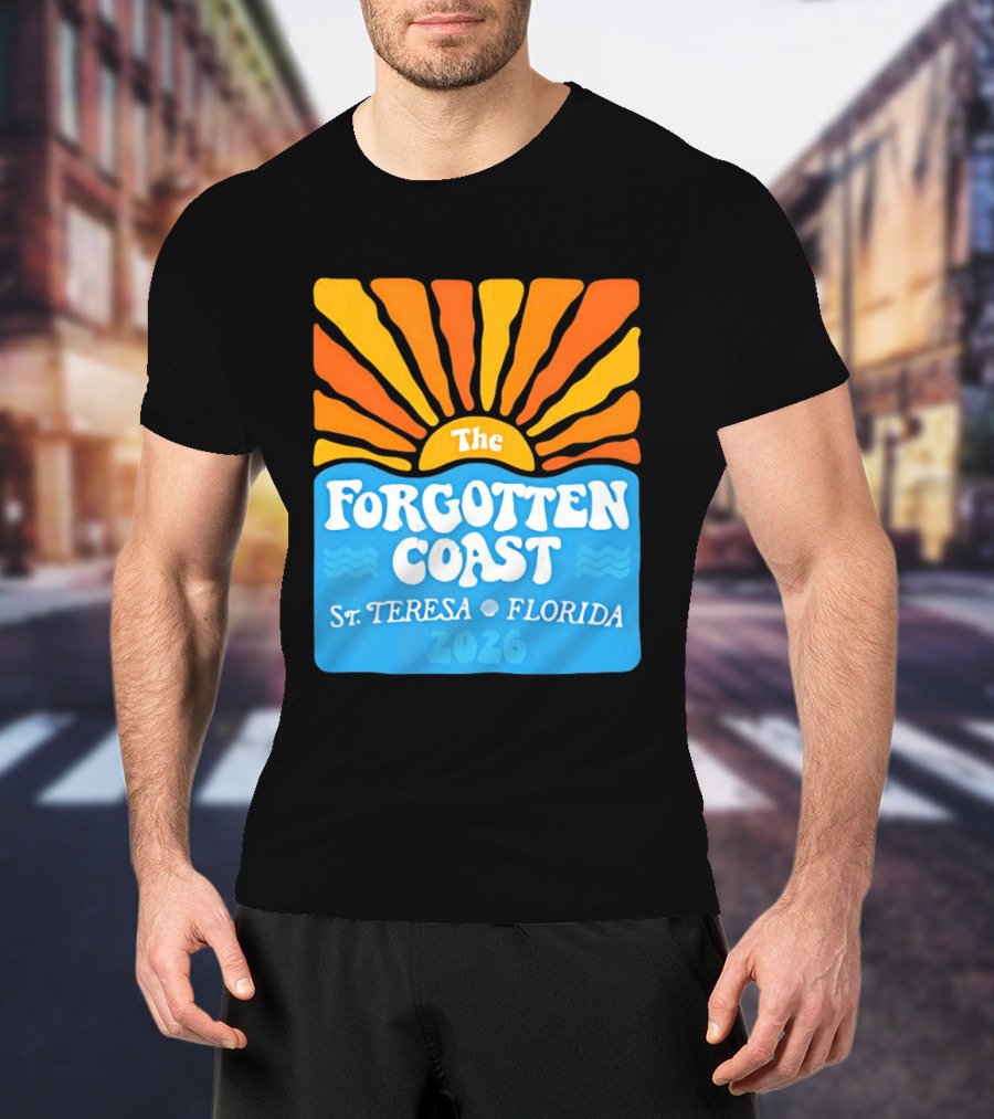 The Forgotten Coast St Teresa Florida 2026 Sunset Waves T-Shirt