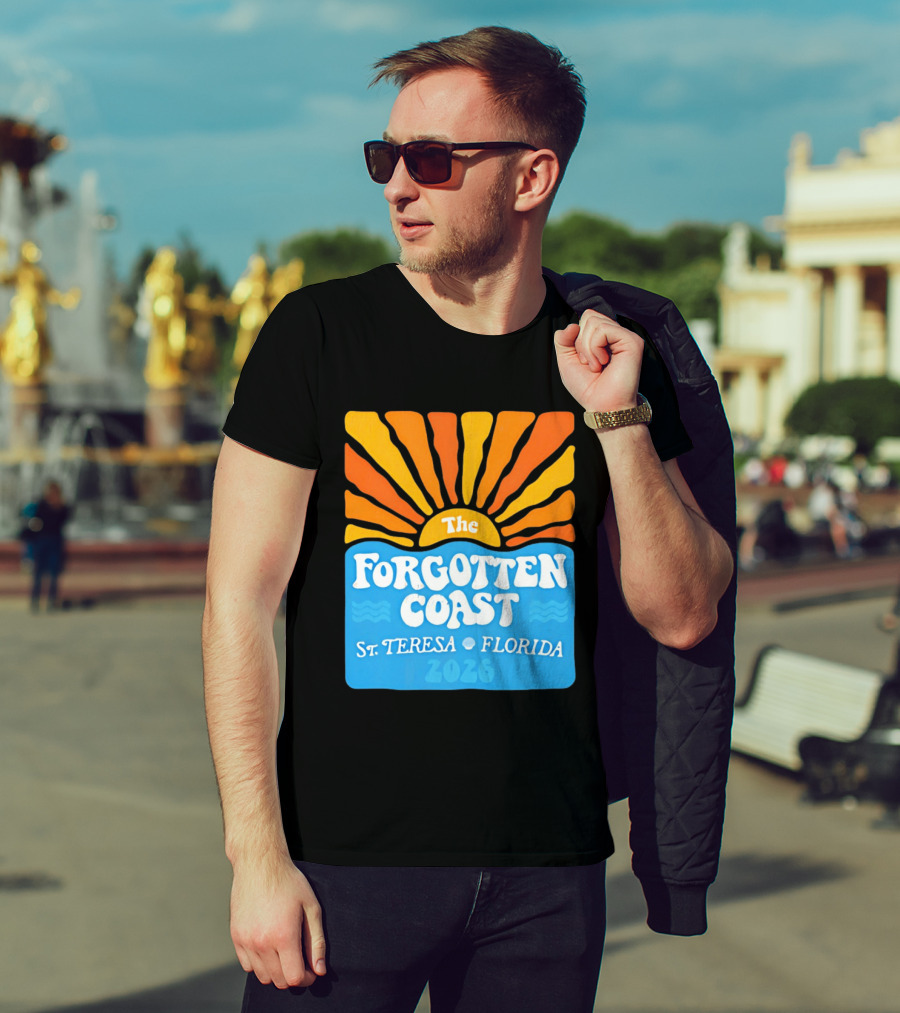 The Forgotten Coast St Teresa Florida 2026 Sunset Waves T-Shirt