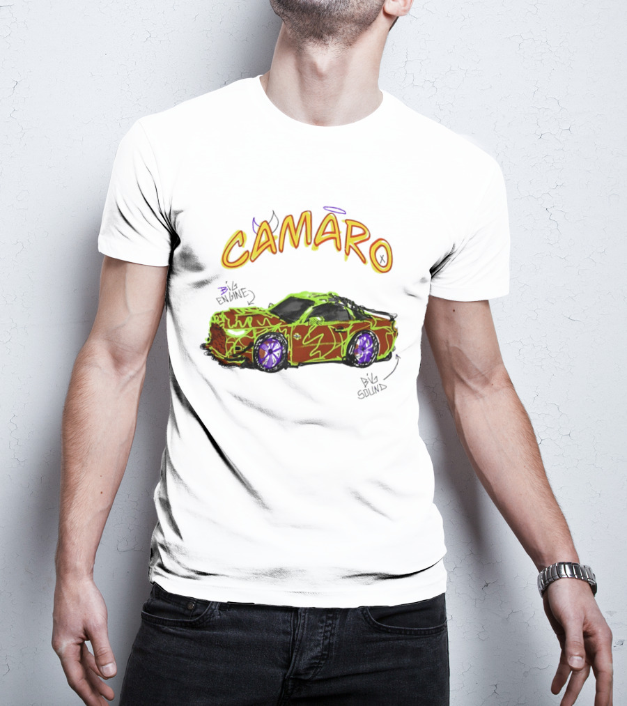 Camaro Big Engine Big Sound Vibrant Street T-Shirt