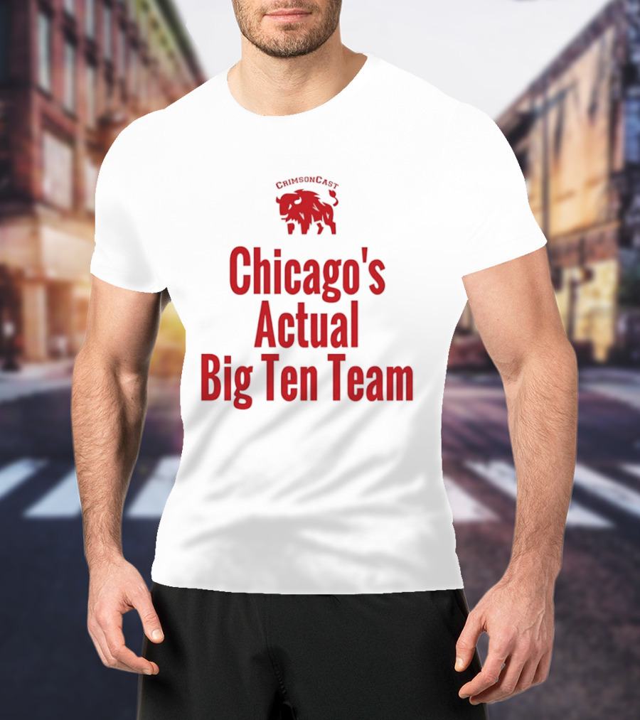 Chicago's Actual Big Ten Team CrimsonCast Buffalo T-Shirt