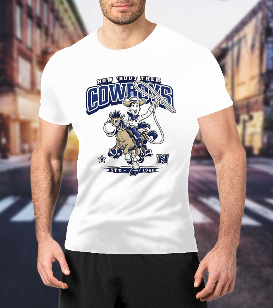 How 'Bout Them Cowboys Woody Riding Horse Howdy Partner Adventure T-Shirt