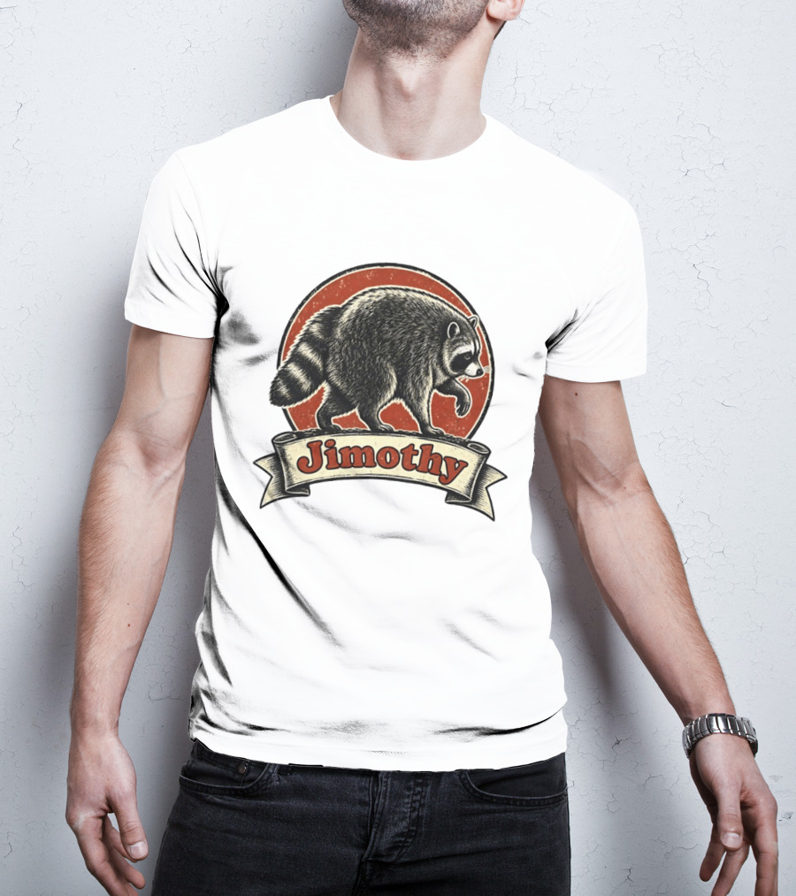 Jimothy Raccoon Vintage Style Meme T-Shirt
