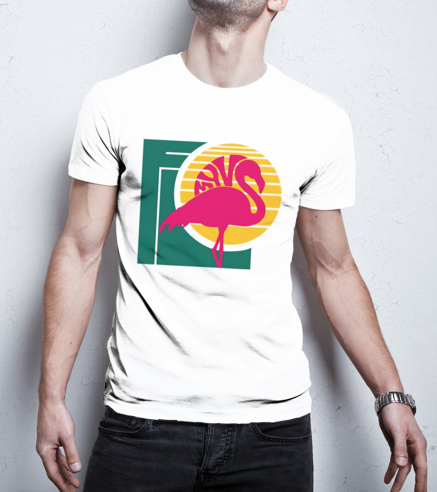 Move Flamingo Sunset Tropical FNS T-Shirt