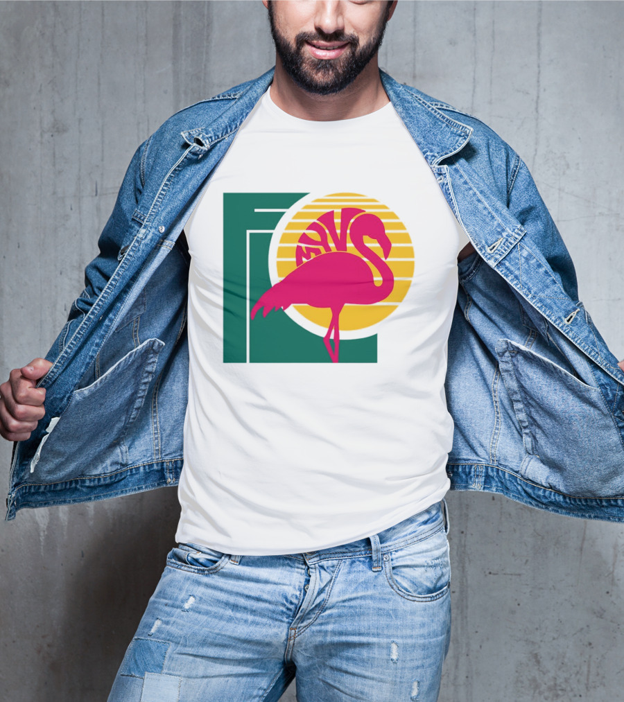Move Flamingo Sunset Tropical FNS T-Shirt