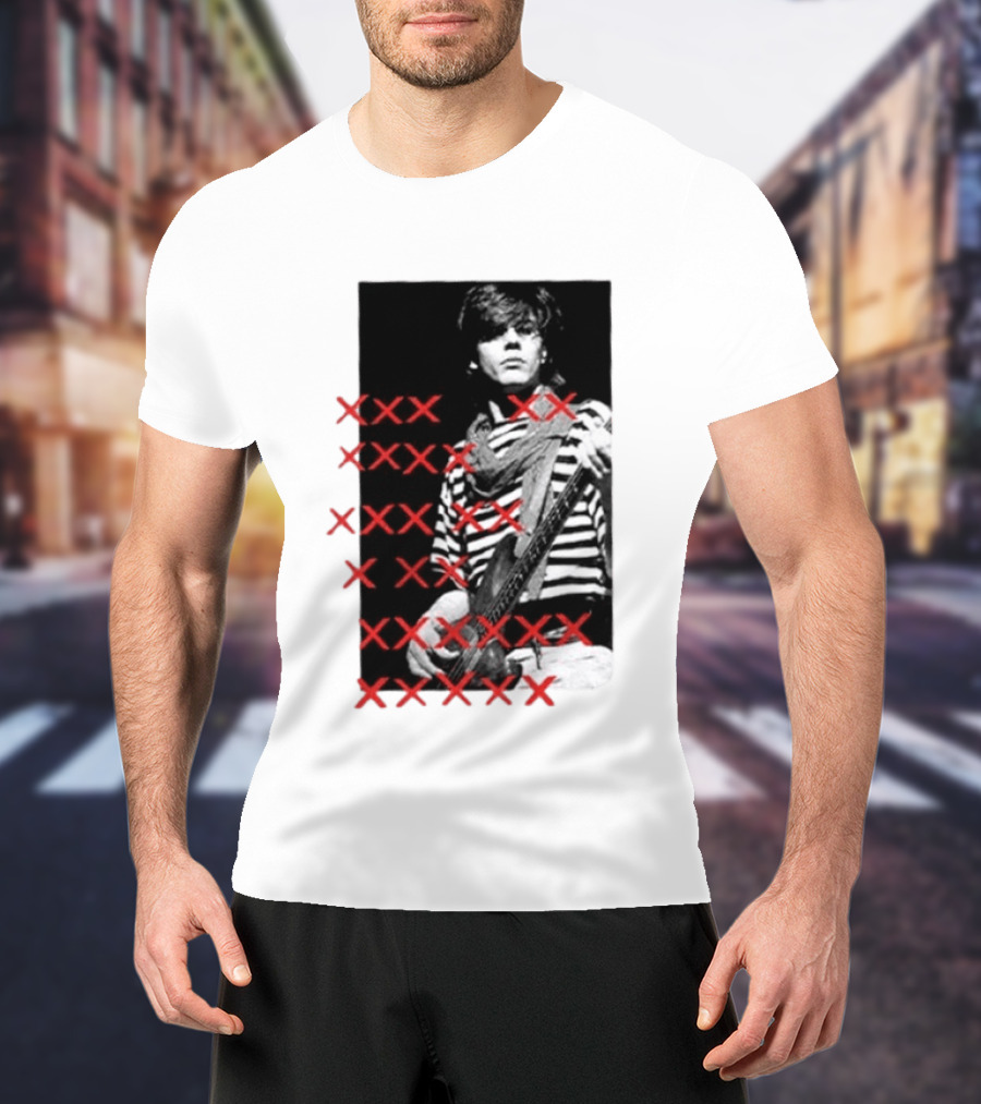 Simon Le Bon Duran Duran 80s Pop Striped T-Shirt