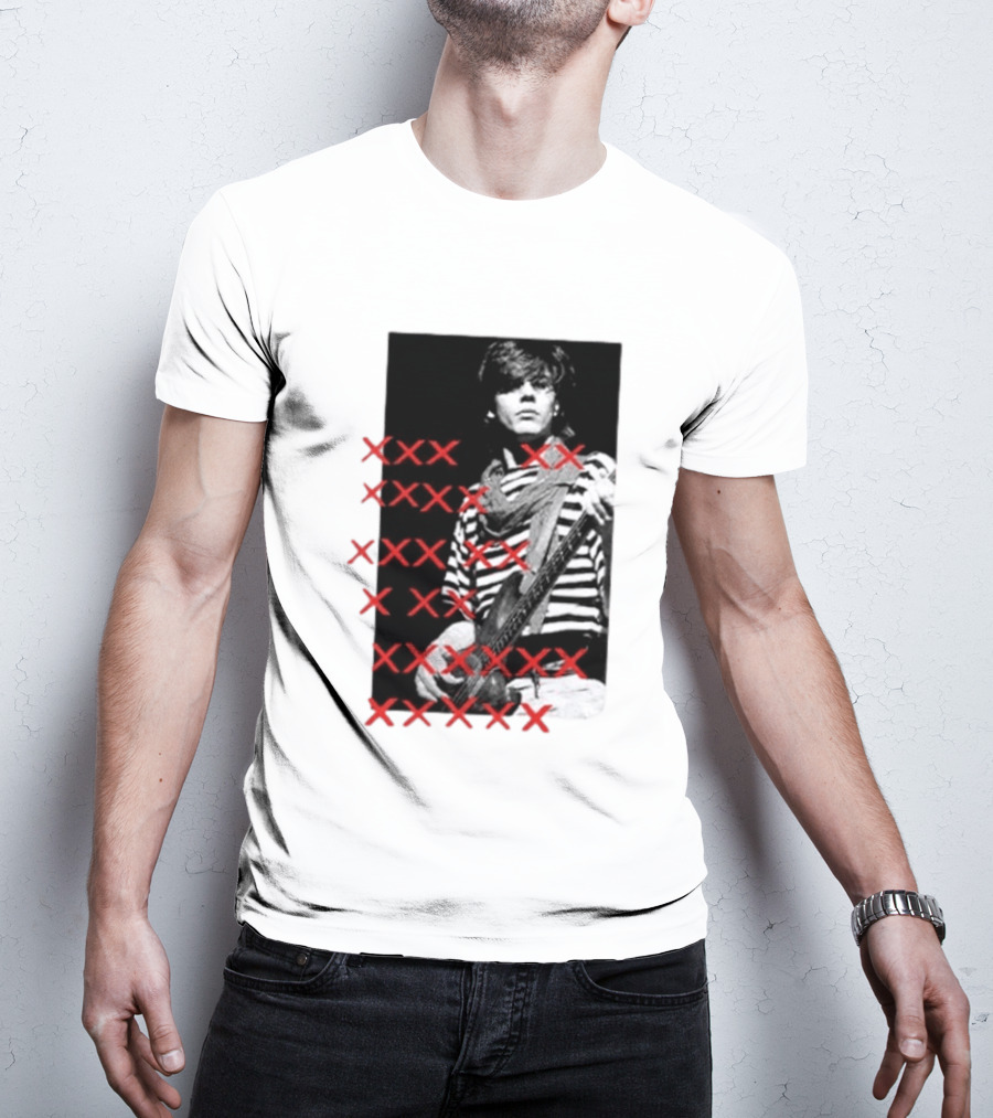 Simon Le Bon Duran Duran 80s Pop Striped T-Shirt